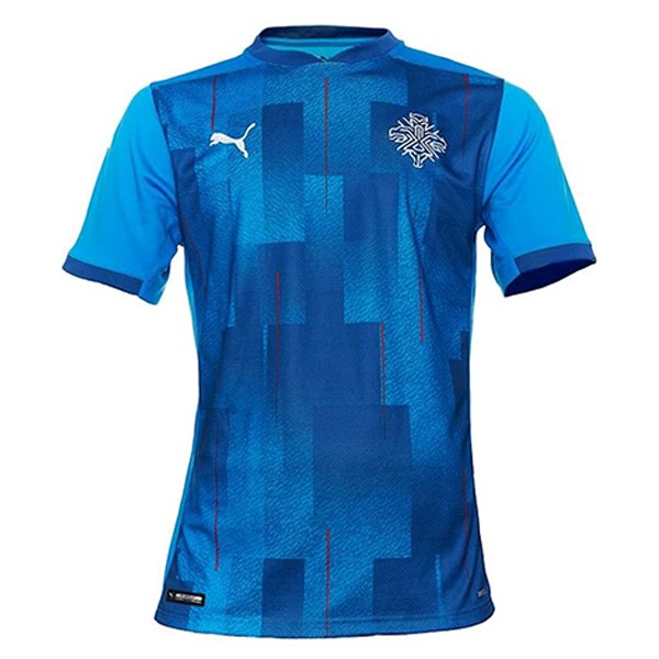 Authentic Camiseta Islandia 1ª 2020 Azul